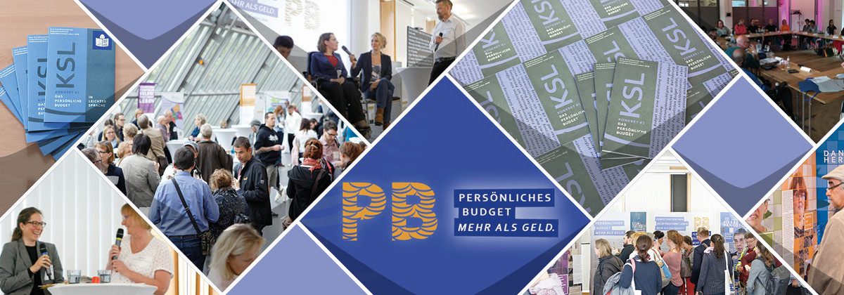 Ein Collage aus mehreren Fotos zum Thema Persönliches Budget