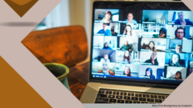 Chris Montogomery by Unsplash Laptop mit Videokonferenz