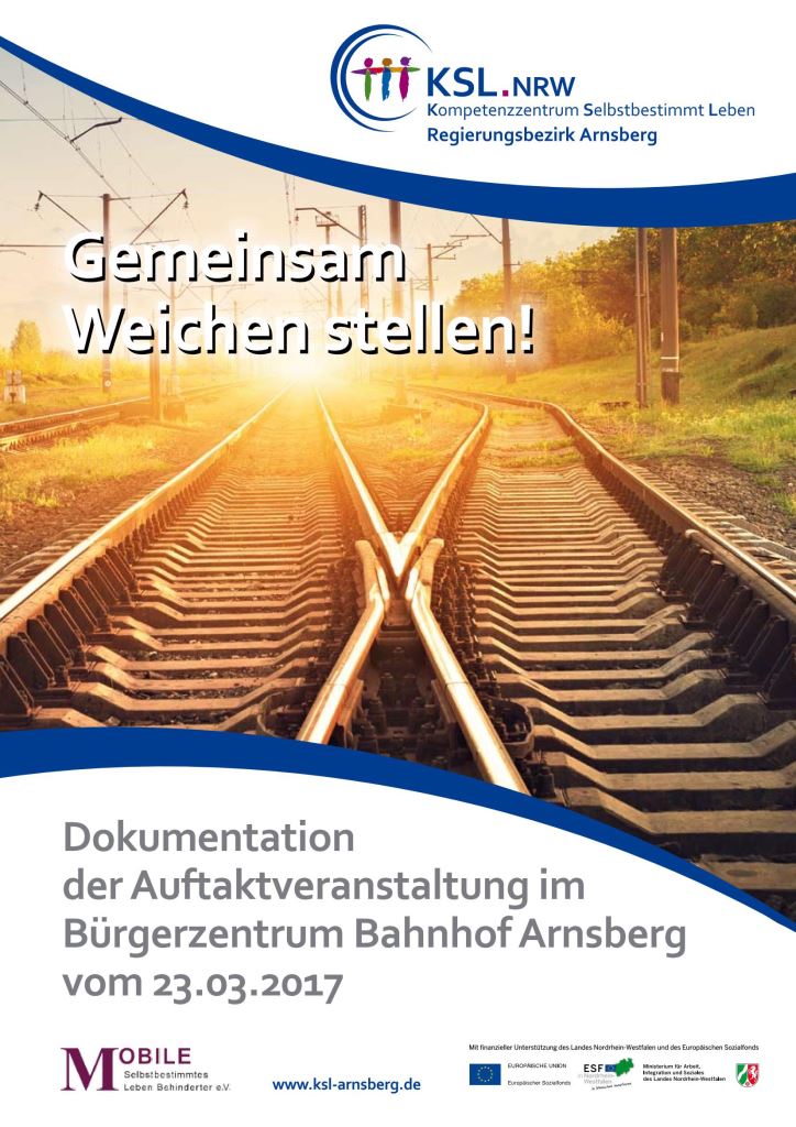 Titelseite Gemeinsam Weichen stellen