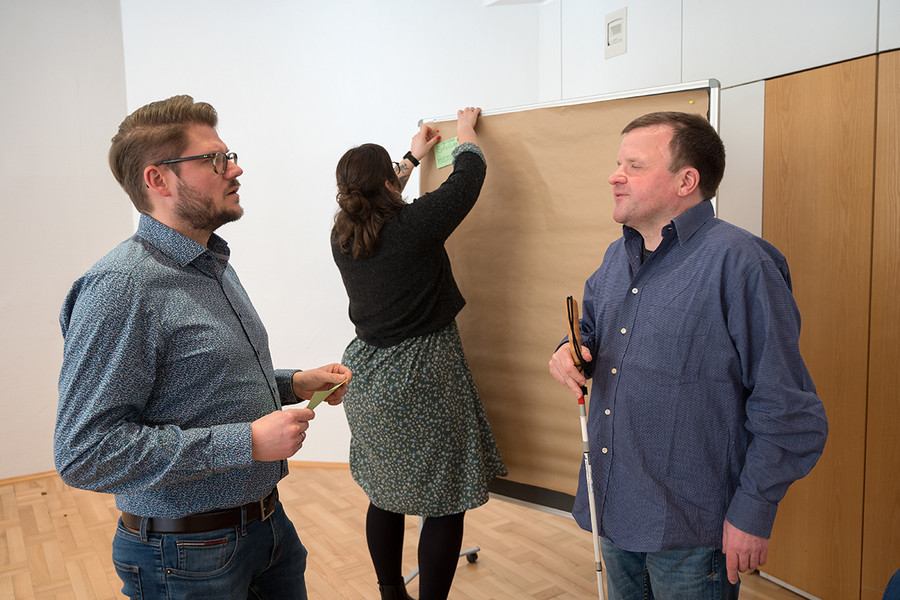 Kleingruppe beim Workshop