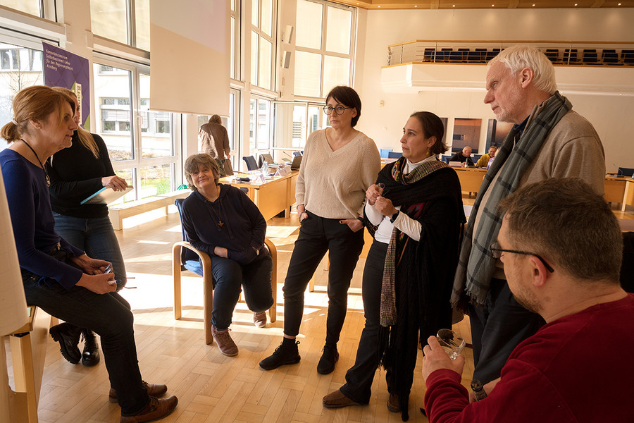 Kleingruppe beim Workshop