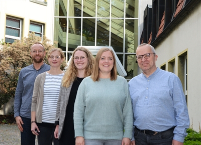 Diese Personen begleiten die Seminare zum Thema Depression: von links Jan Oliver Wienhues, Dr. Astrid Schlüter, Anna-Lena Blank und Julika Kordes.